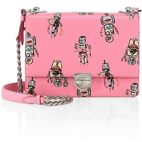 prada robot small leather chain crossbody|Prada leather crossbody bag.